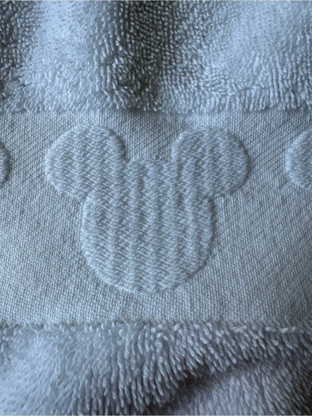 Set of Disney Parks White Embroidered Bath Towels, Elsa, Anna, and Olaf